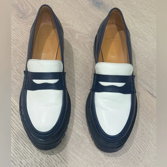 Sezane Albane Loafers Multi Denim Blue - Size 9 - Picture 1 of 7